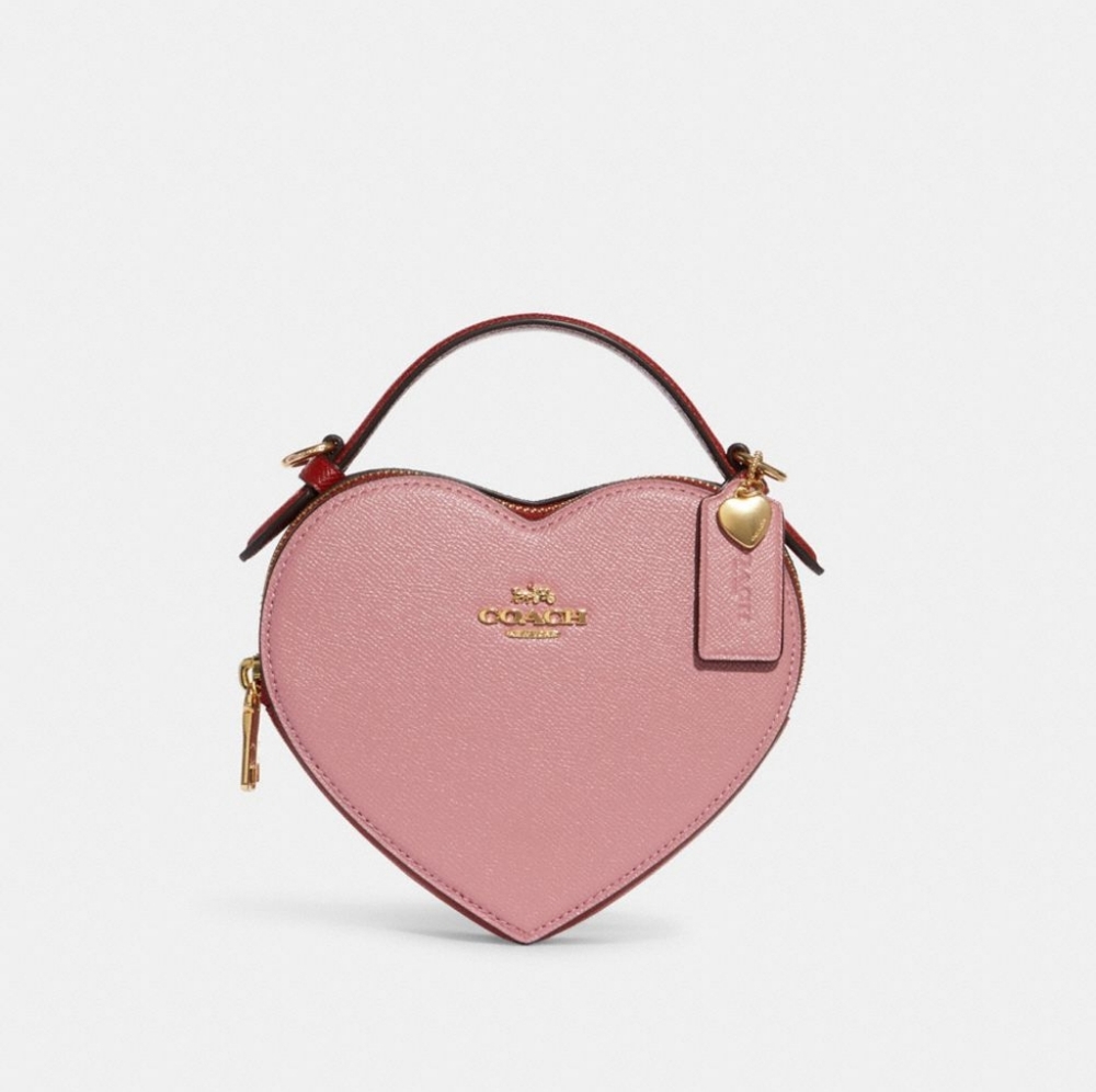 Coach 2022 Valentine's limited edition pink color block bag